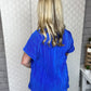 Finley Top in Royal Blue