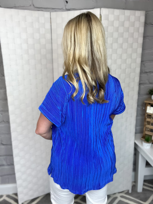 Finley Top in Royal Blue