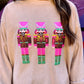 Sequin Nutcracker Corded Crew