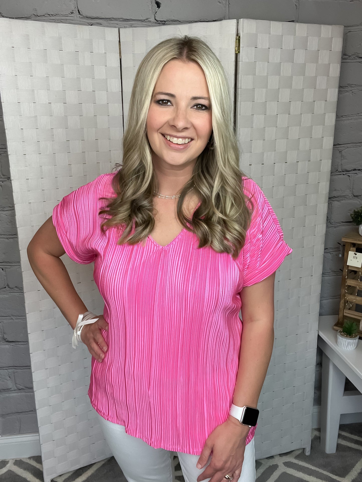 Finley Top in Pink