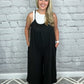 Lindsay Romper in Black